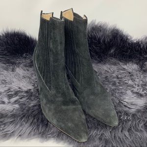 Suede Manolo Blahnik Booties